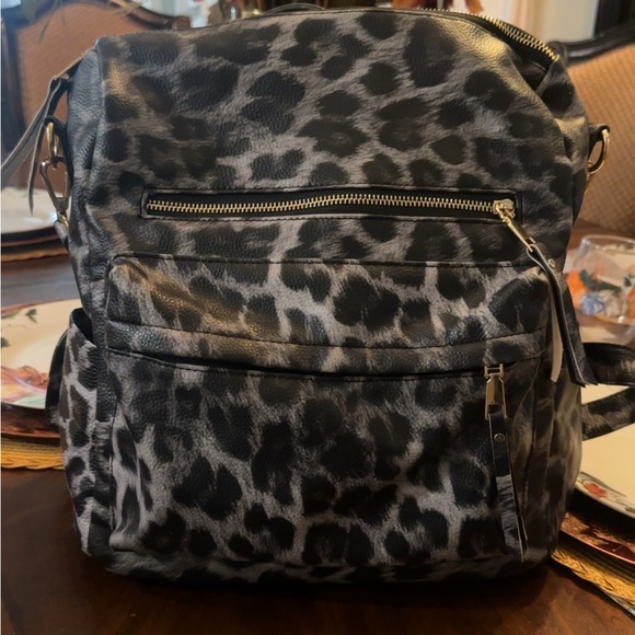 Handbags - Leopard Print Backpack